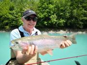 Simon and Peter rainbow trout, May lake good size
